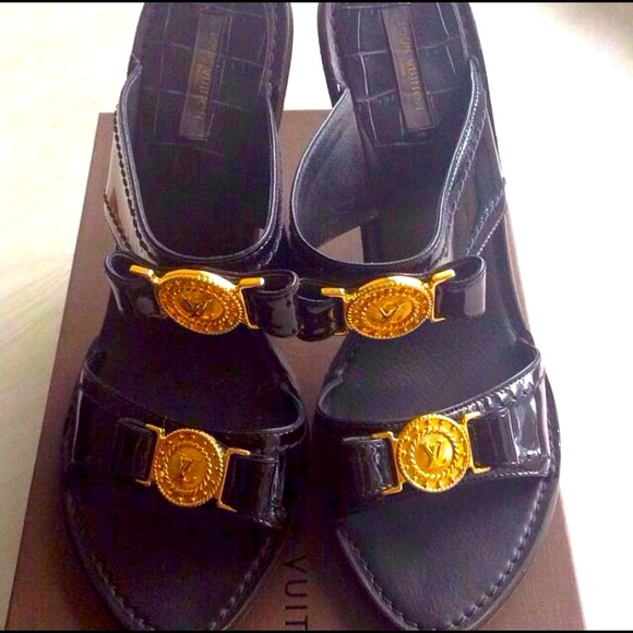 Authentic Louis Vuitton Patent Leather Heels.